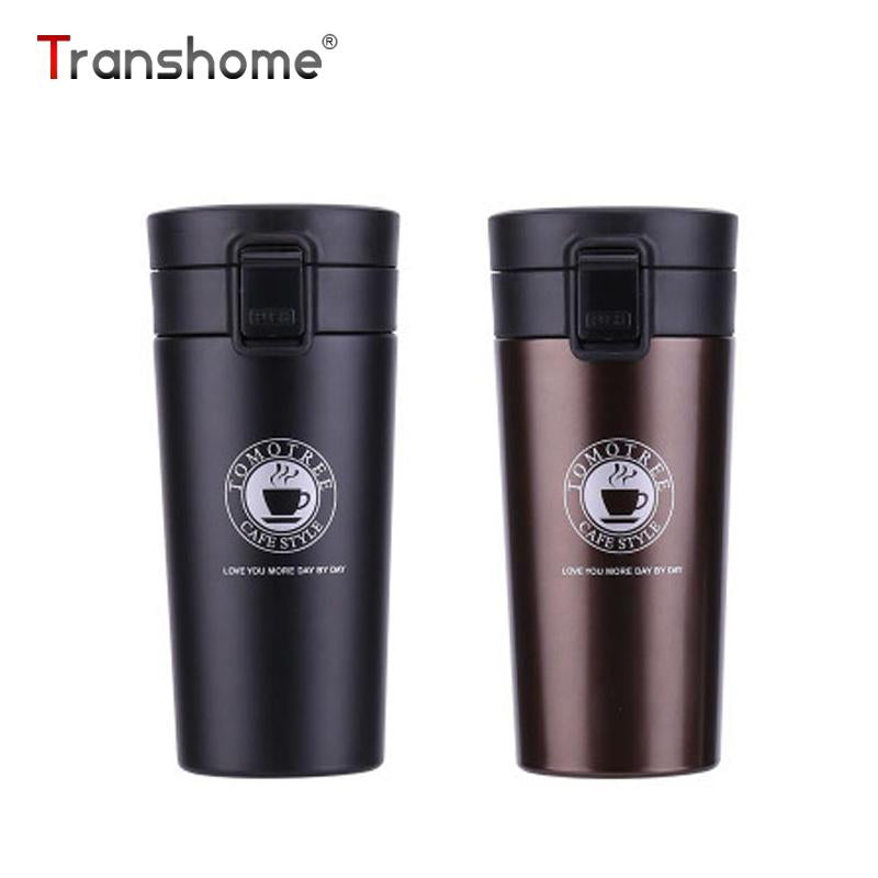 Transhome Stainless Steel Tumbler Thermocup Coffee Mugs 380ml Thermos  Insulation Water Bottle Travel  Vacuum Flasks