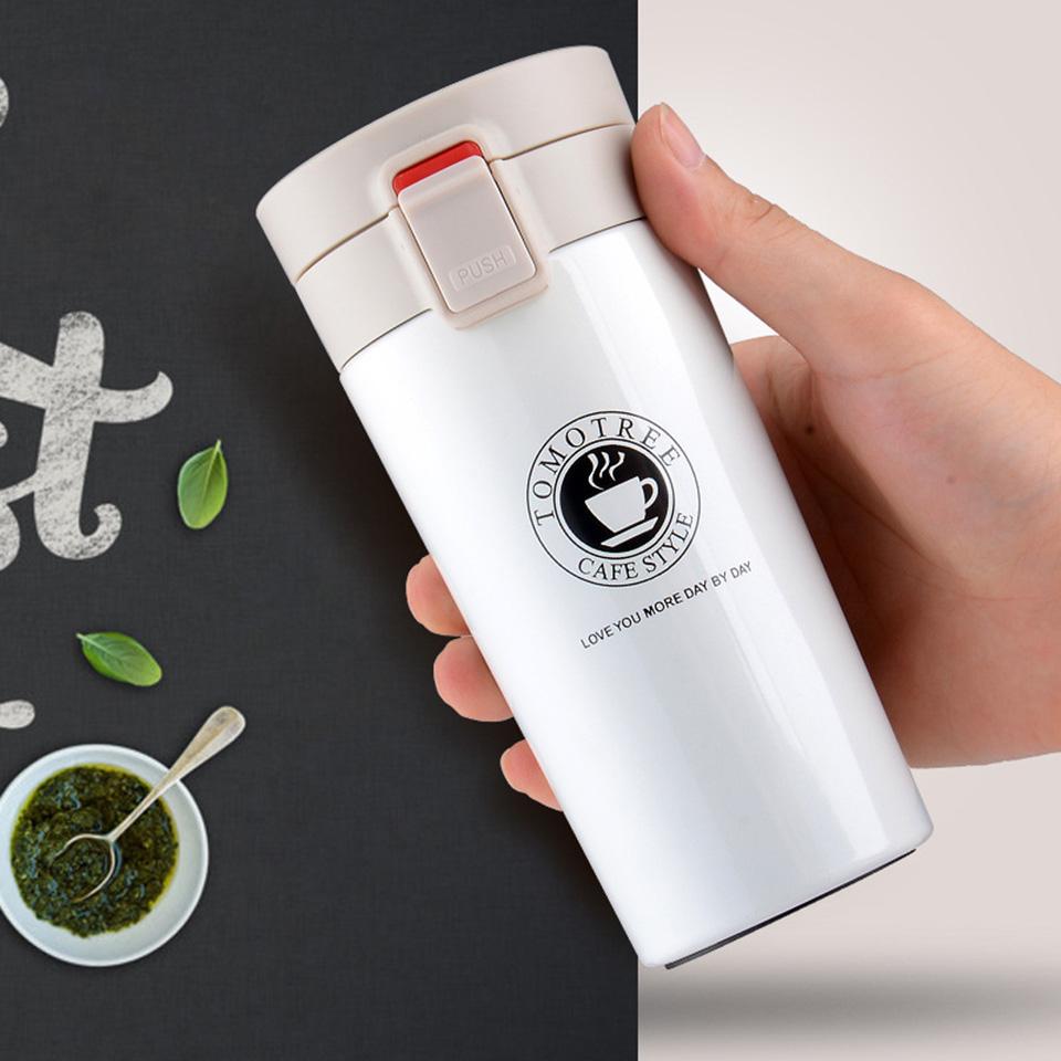 Transhome Stainless Steel Tumbler Thermocup Coffee Mugs 380ml Thermos  Insulation Water Bottle Travel  Vacuum Flasks