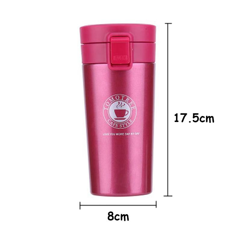 Transhome Stainless Steel Tumbler Thermocup Coffee Mugs 380ml Thermos  Insulation Water Bottle Travel  Vacuum Flasks